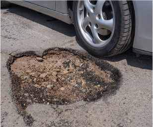 アスファルト・リペア・ミックス施工例