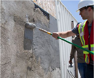 ウォータープルーフィングモルタル施工例